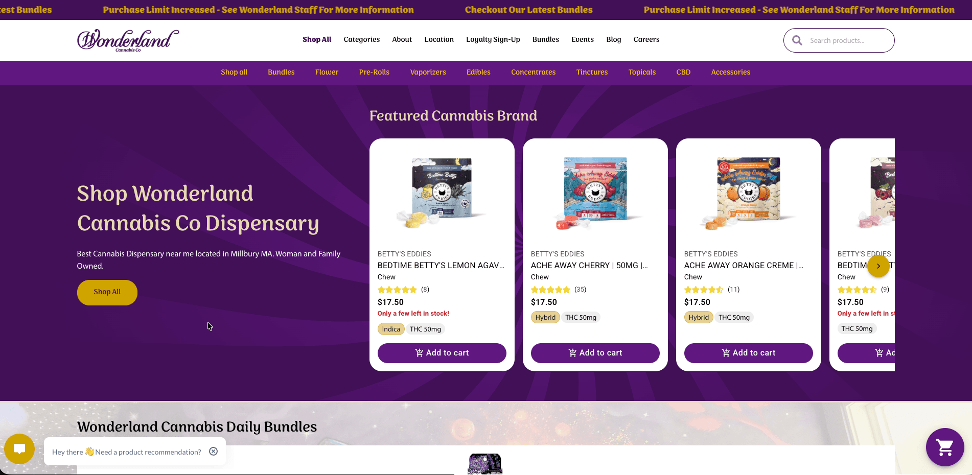 Wonderland Cannabis screenshot